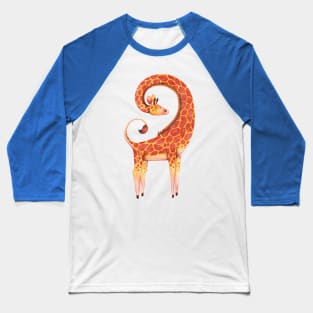 giraffe circle neck Baseball T-Shirt